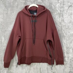 On Cloud OC Swiss Engineering Women's XL Pullover Hoodie Sweatshirt Maroon Red